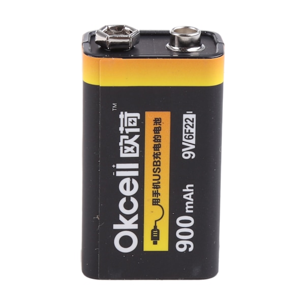 9V 900mAh Micro USB Laddningsbart Lipo-batteri för Multimeter Mikrofon Fjärrkontroll