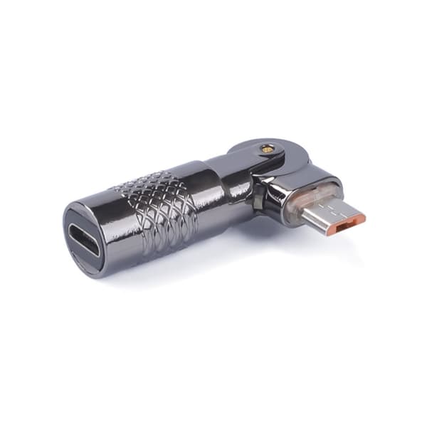 Roterende USB-ladeadapter for hodetelefonspillkonsoller 90° rotasjon