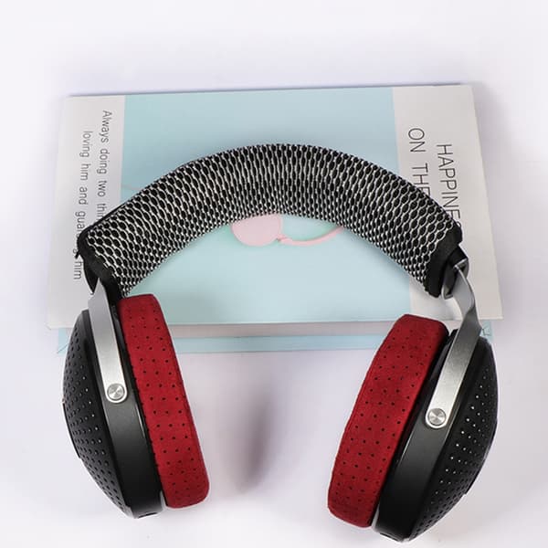 Vaskbart hodebånddeksel Hodebåndputer for Focal Clear MG Pro hodetelefonermer Fleksibelt hodebånd Stoffdeksel Black grid