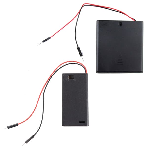 AA Batterikasse med afbryder og ledninger Ny AA Batteriboks 2 celler / 4 celler null - Section 2