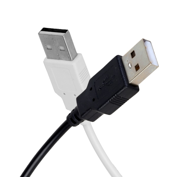 Flexibel USB Y-splitterkabel USB-laddningskabel Ej för dataöverföring White