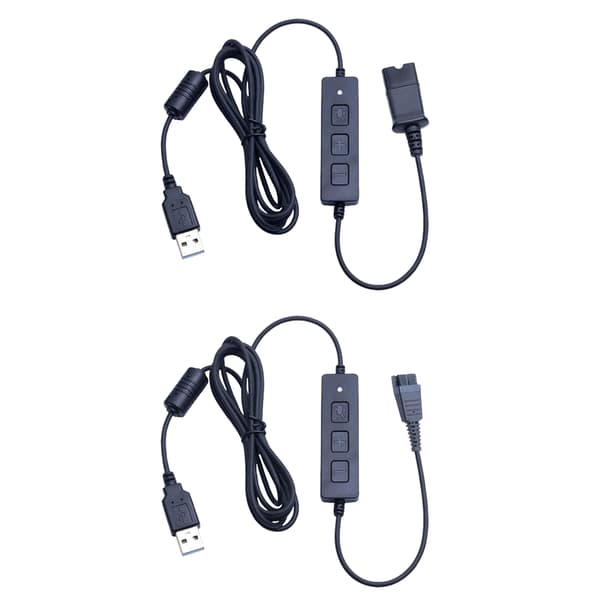 Qd-stik Qd-kabel til USB-stikledninger til QD-interfacehovedtelefoner USB2.0-adapter Call Center Home Game USB-adapter GN QD interface