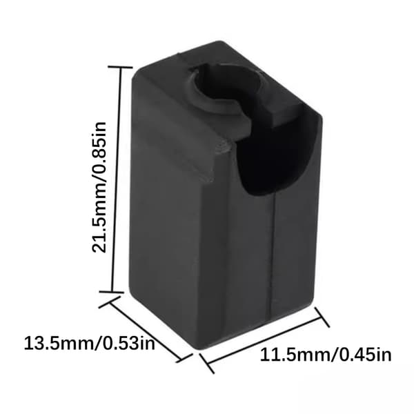 Plastprinter Hotend Dyseafdækning til Lab X1 P1S 3D-printere Reducerer Spild 12pcs