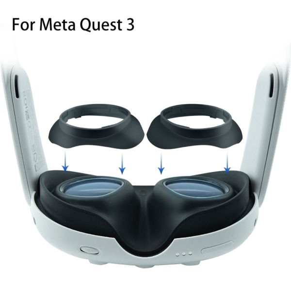 Linsram Cover för Meta Quest 3 Controller Headset Installation i ett stycke