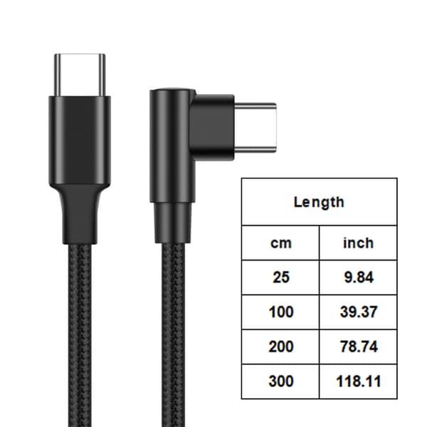 Hurtig Type C Opladerkabel PD60W Kompatibel til Smartphone Tablets Laptop Blue 3m