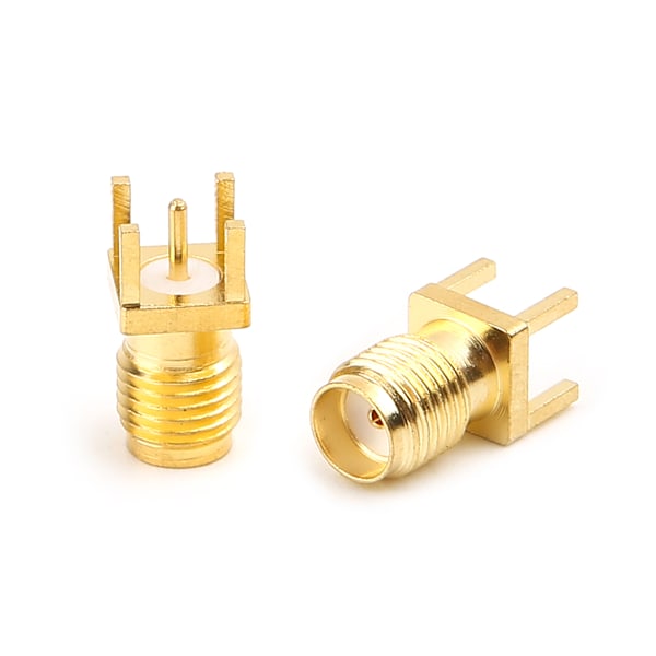 10 st SMA Honkontakt Löd PCB-kortmontering RF-kontakter Rakt Adapter