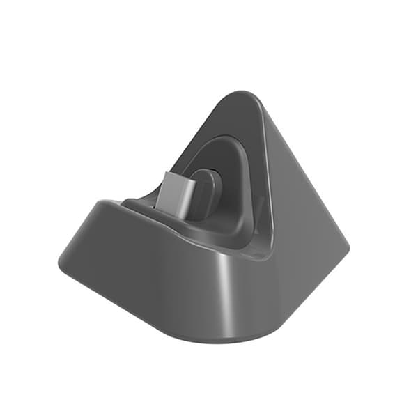 Bärbar Laddningsdocka Typ C Laddstation Basstativ Snabb Laddningsvagga för Switch Lite/Switch Silver gray