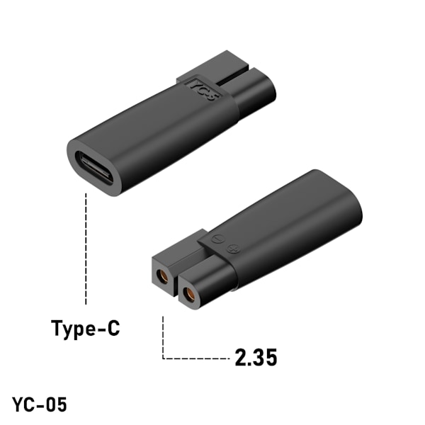 6-pack Typ-C Laddare Adapter Rakning Ström Adapter för Elektrisk Hårtrimmer Skäggtrimmer, Rakapparater, Skönhetsinstrument