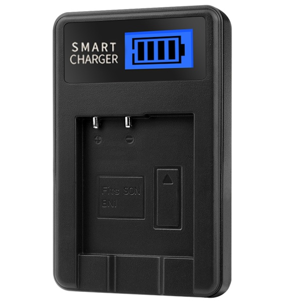 Kompakt Batteriladdare med LCD-skärm för Cyber-shot DSCT110, DSCT99, Kamera