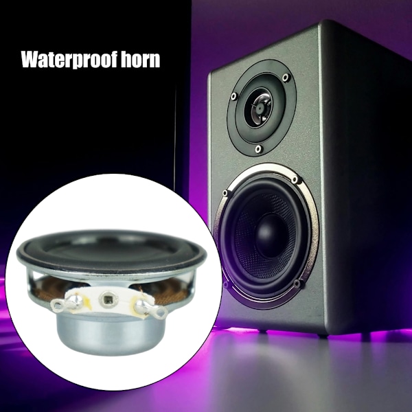 2 st 40mm 4Ohm 5W Full Range Högtalare Stereo Woofer Rund Form