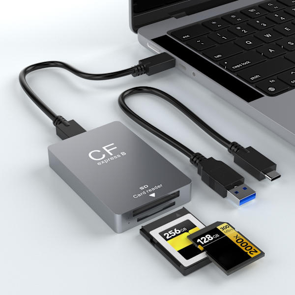 Höghastighets USB C CFexpresss Typ B Kortläsare för Window OS10.6.2 Linux