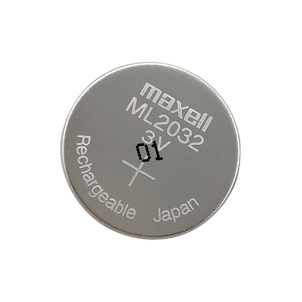 Uppladdningsbart ML2032 Litium Knappcellsbatteri För Klockor Miniräknare Batterier