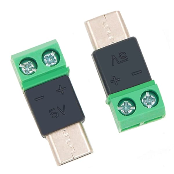 USB C 2P Terminal OTG Adapter Lödfri Enkel Installation För DIY Laddningskabel null - A