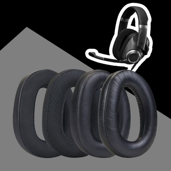 Komfortable øreputer i proteinlær for H6PRO Over Ear-headset Nubuck leather