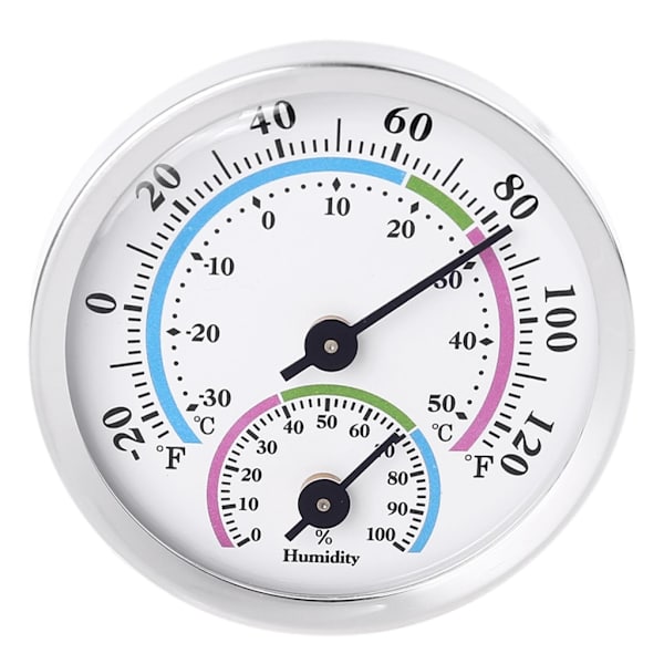 Inomhus- och utomhus-termometer hygrometer 2 i 1 Temperaturfuktighetsmätare Analog hygrometer för inomhuskontor hem rum