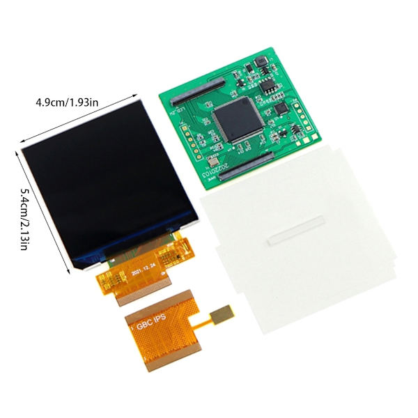2.45\" IPS Ersättnings-LCD-skärm för Gameboy Color V5.0 Konsol Videospel