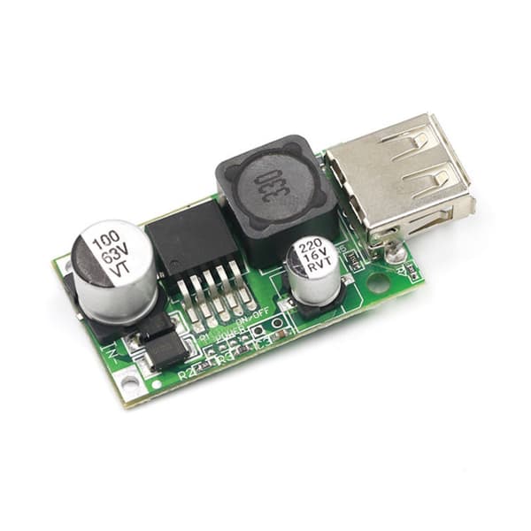 5V USB-lademodul Step Down-omformer 12V 24V 36V 48V til 5V USB-lading