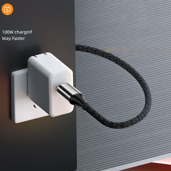 20 Gbps 100 W Type-C opladningsadapter USB-C adapter hun-konverterstik null - Stereo bend