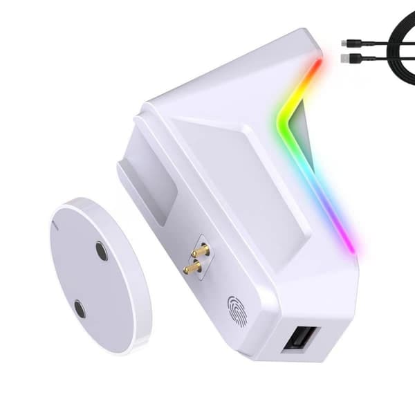 Laddningsbas för Superlight 2 Gaming Musstativ Bas Snabb Strömåterställning White