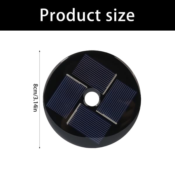 Miniature 2V solcellepanel enkeltkrystal silicium epoxy krystal epoxy