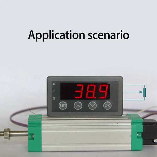 Industriell digital displayenhet för 0-10V 2-10V 0-20mA 4-20mA ingångskapacitet i processkontroll null - Version withrelay