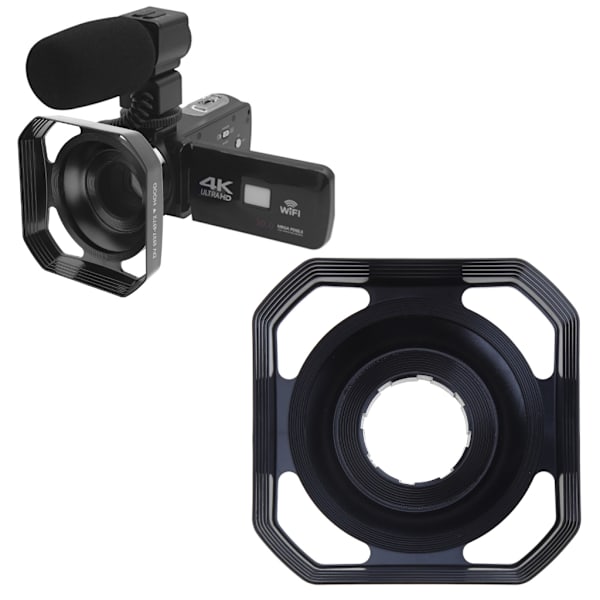 Fyrkantig Linshuv Skydd Tillbehör för Videokamera Digital för DV Digital Video Cam