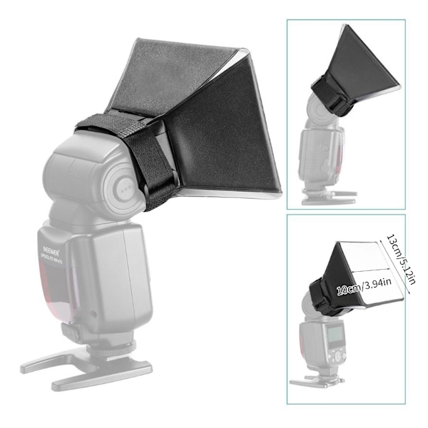 Universal Fotoblixtdiffusor Softbox för Nikon, Sony, Pentax, Vivitar Kameror