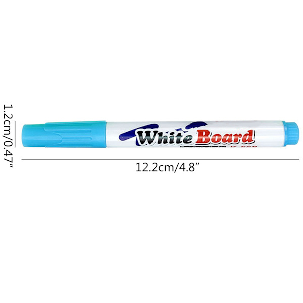 12 färger Whiteboard Marker Pennor Raderbara Whiteboard-pennor för skolkontoret