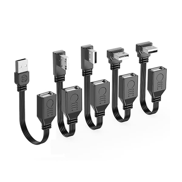 USB2.0 Förlängare USB Förlängningskabel 480Mbps Dataöverföring för USB-enheter 15cm - Right