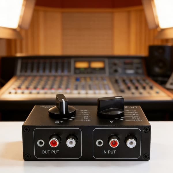 Passiv lydniveauregulator Stereo Attenuator 6-positions omskiftelig indstilling