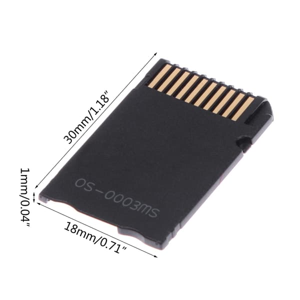 Minne SD-støtte minnekortadapter Mirco SD til Memory Stick-adapter for