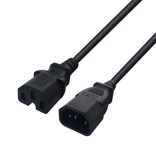 C14 till C15 Förlängningskabel IEC320 C14 Han till C15 Hon Adaptrar