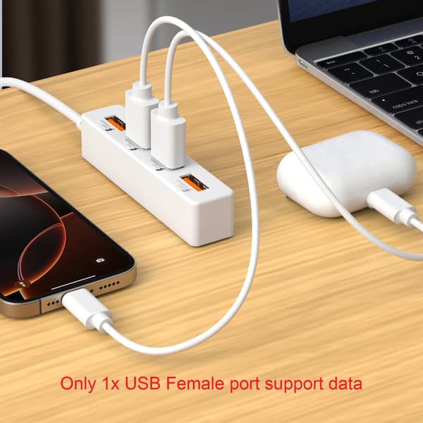USB2.0 Splitterkabel USB Han til 4 Hun USB2.0 Konverter Multipel USB-port 30cm