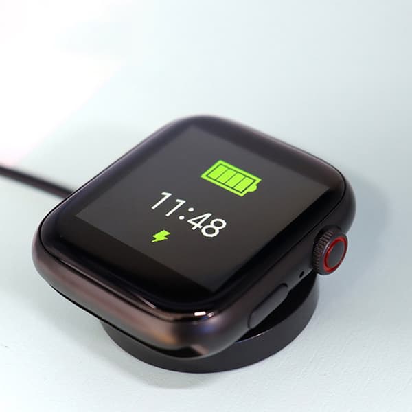 Magnetisk strømadapter Smartwatch opladerkabel oplader ledning dockstation til W66 Black