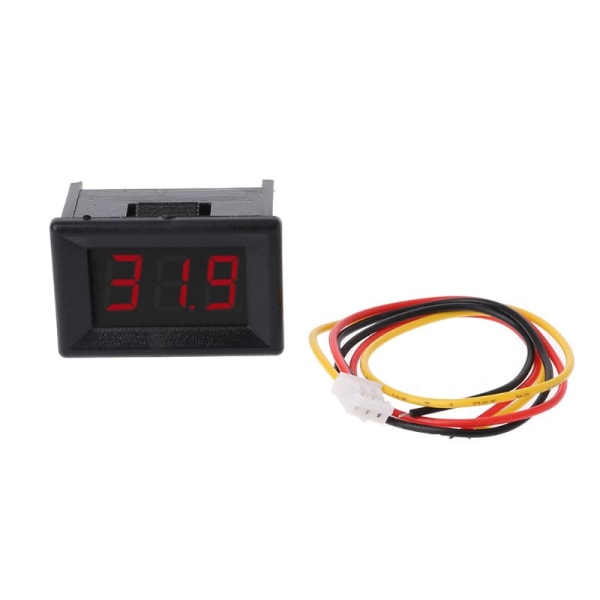 för DC 0-100V 0,36" 3-digital voltmeter LED-panelspänningsmätare för mätning av bilbatteriets spänning Hög noggrannhet