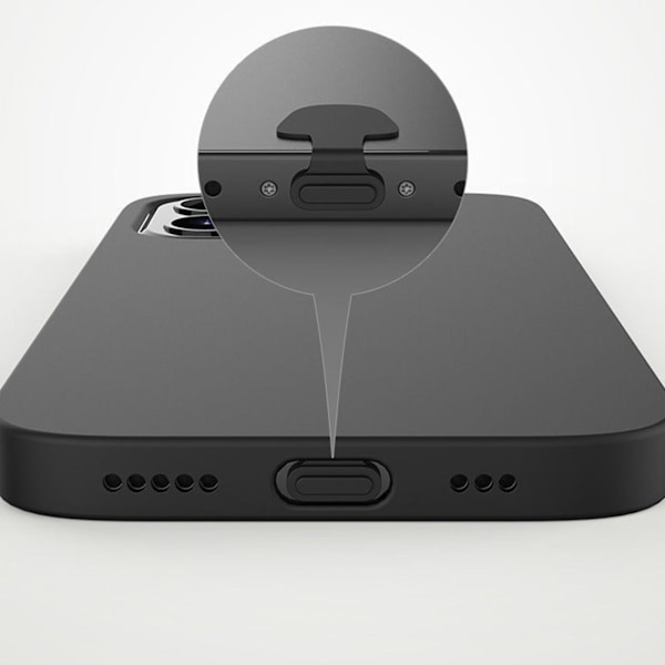 Universellt Typ C Portskydd för Android-enheter 1/2/5st USB C Dammskydd Black 1 Pcs