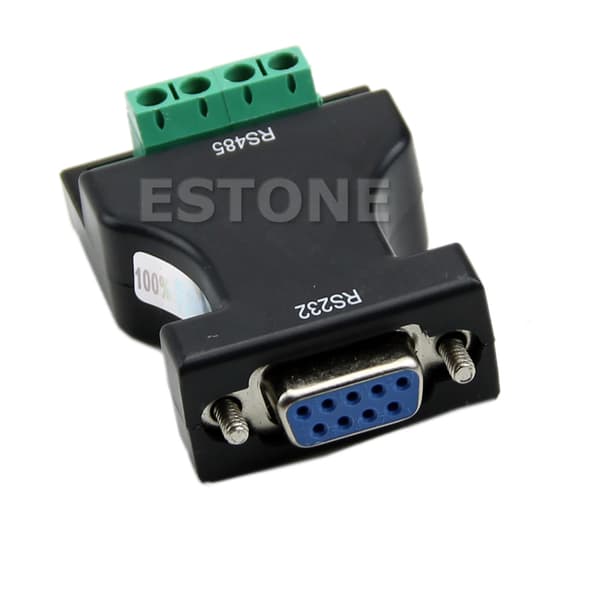 RS-232 RS232 til RS-485 RS485 Interface Seriel Adapter Konverter Ny