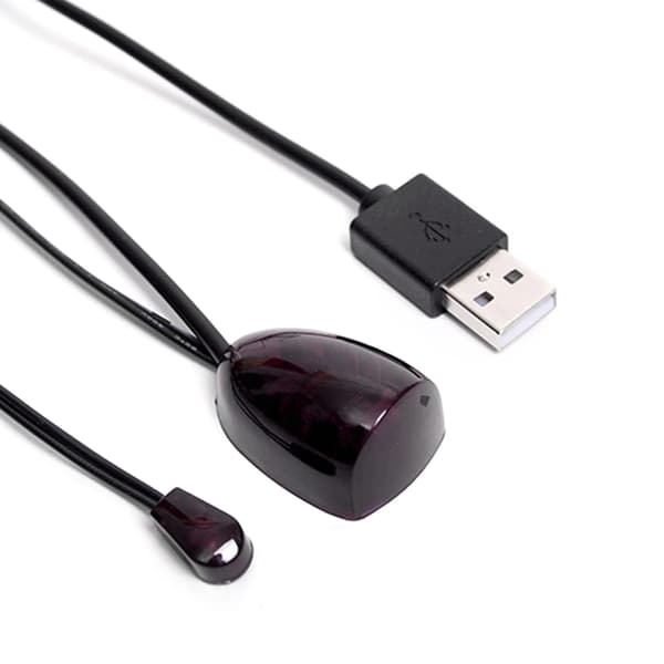 USB IR Infrarød Fjernkontroll IR-mottaker Transportere Forlenger Repeater Emitter USB-adapter for TV-dekoder