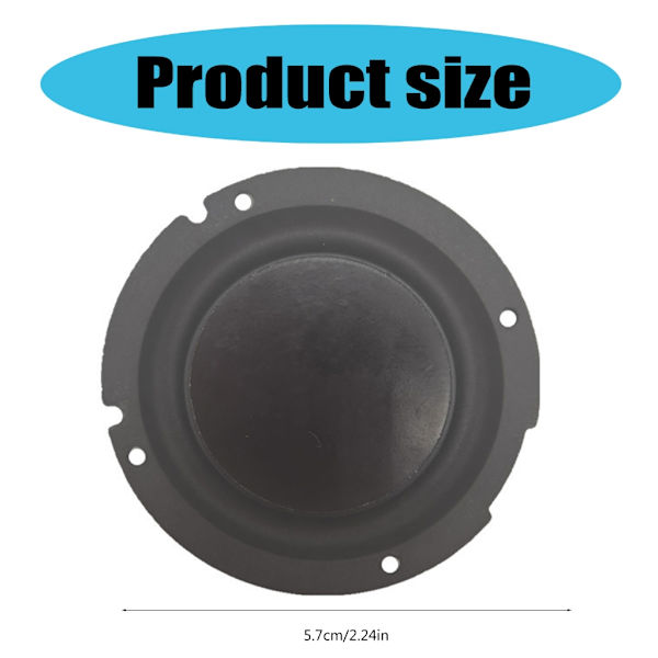2 st 57 mm Radiators Högtalare Bas Membran Högtalarsystem Högtalare Gummi