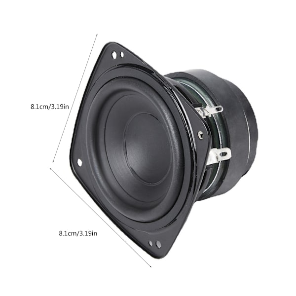 Vattentät 81mm 3-tums Inbyggd Magnetisk Högtalare 4Ohm 25W för Högtalare