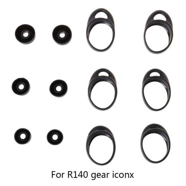 Slitstarka öronproppar in-ear mattor Anti-Drop örontips för Gear iConX SM-R140 hörlursreparationsdelar