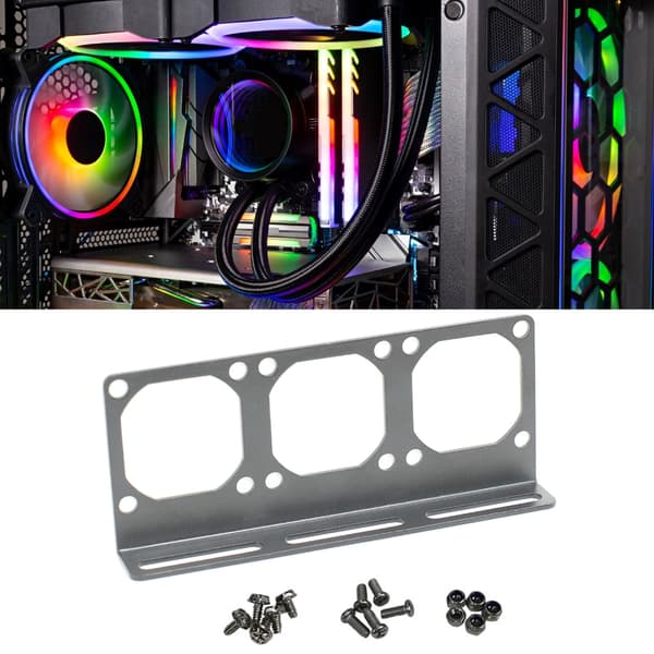 4 cm brobeslag hukommelse overclocking køleventilator støtte til computerkøling og pc-kabinet ventilatorholder 1/2/3 huller null - 3