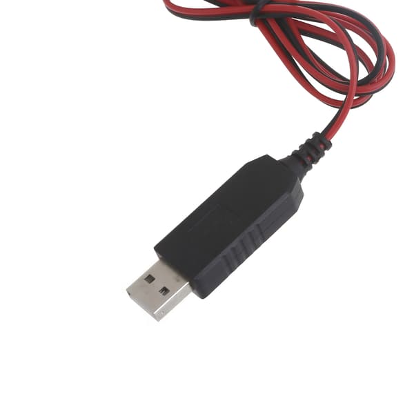 USB 5V - 1,5 V virtalähde AA-pariston korvaaja LED-valolle, lampulle, kellolle, lelulle null - 2m