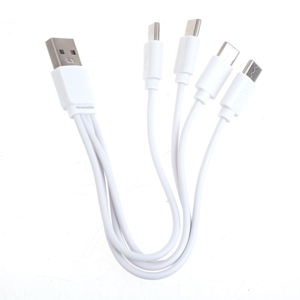USB A Hane till Typ C Hane Splitter Laddningskabel 2/4 Portars Laddningskabel Snabbladdningssladd för Telefon Hörlurar
