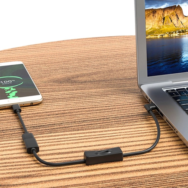 USB3.0 Förlängningskabel med Strömbrytare, Stöder Dataöverföring & Strömförsörjning