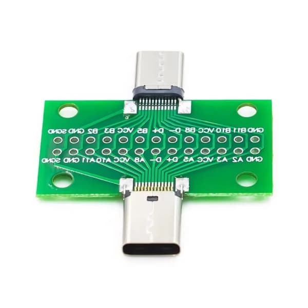 Dobbeltsidet USB 3.1 Type C Test Board 2x13Pin til 2,54 mm Kabelstik til Enhedsprototypeprojekter 1pc