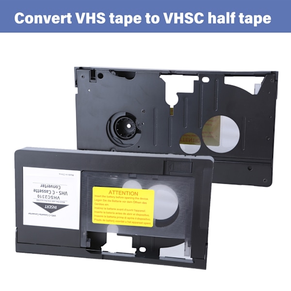 Enkel att använda VHS C till VHS-kassett adapterkonvertering för hemvideo