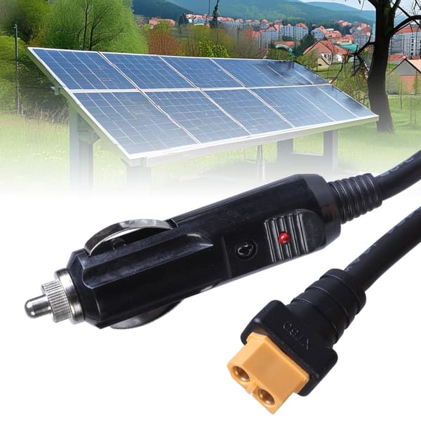 12V/24V XT60 Hun til Biloplader Hanstik Forlængerkabel til Solgenerator