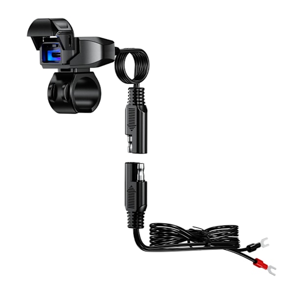 Motorcykel Fordonsmonterad Laddare Vattentät USB-C Adapter Typ-C Port Laddare
