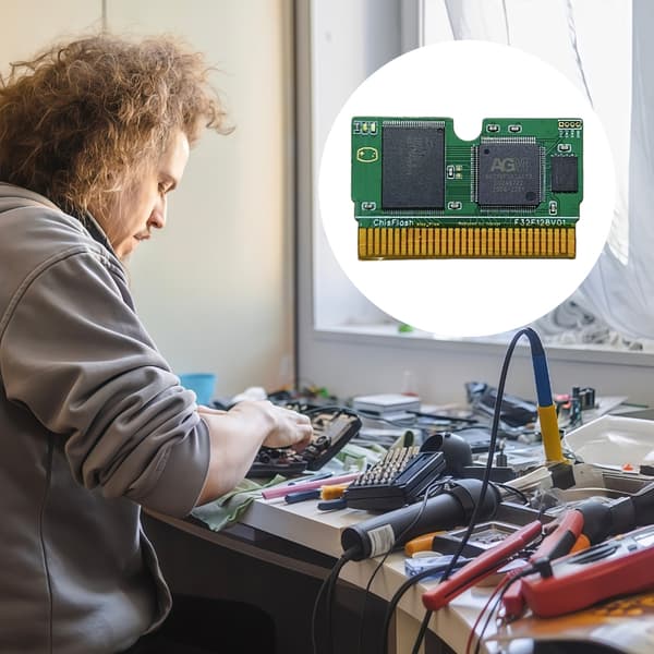 Flash-patroner MCU-spilpatroner med 32 MB plads og batteri Nem permanent datalagring til ChisFlash
